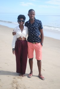 With Mario at Walvis Bay Namibia