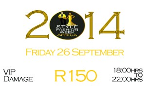 SFWA 2014 Tickets FRIDAY Vip Damage R150