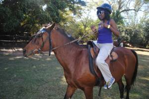 Horse-back riding for the first time in Swaziland. Ambition (My horse) & I didn't get along at first but we ended working out our differences.