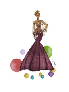 bubbly woman