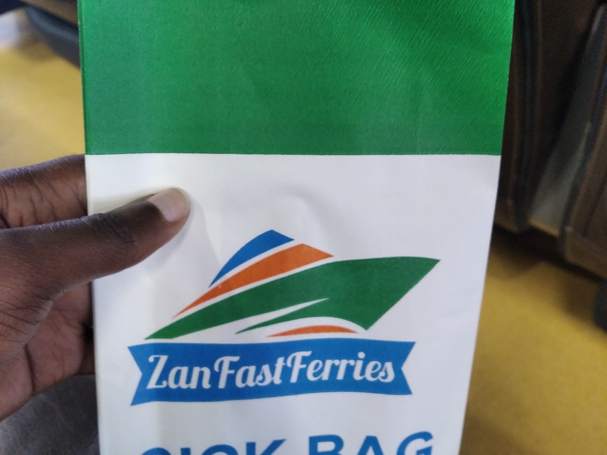 Getting Seasick On A Zan Fast Ferries Zanzibar 2&nbsp;Ferry